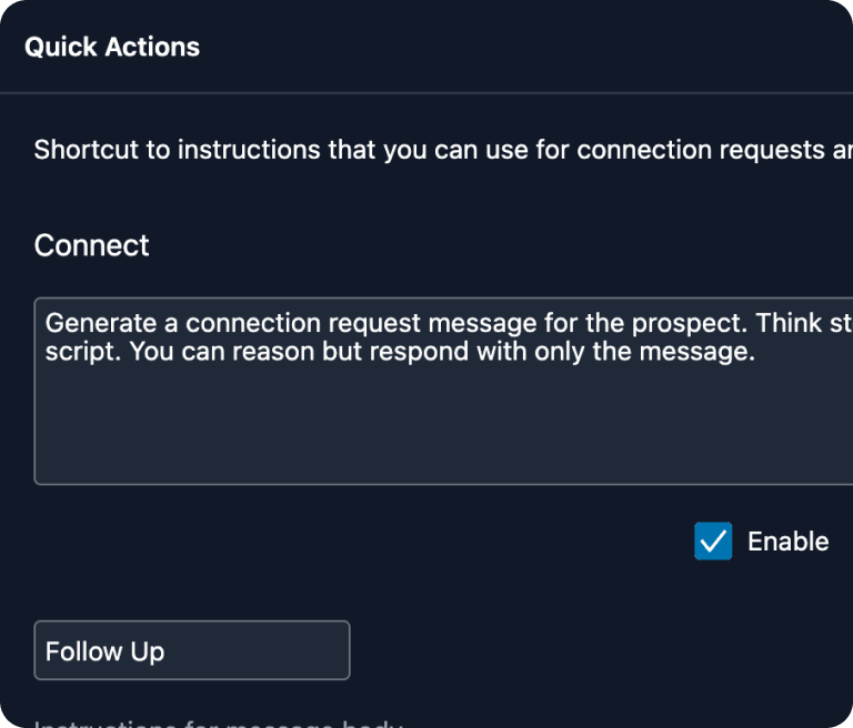 Custom Actions